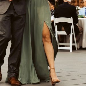 Open-back Chiffon Dress